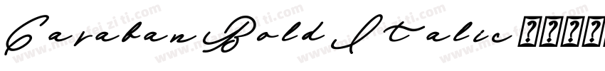 Caraban Bold Italic字体转换